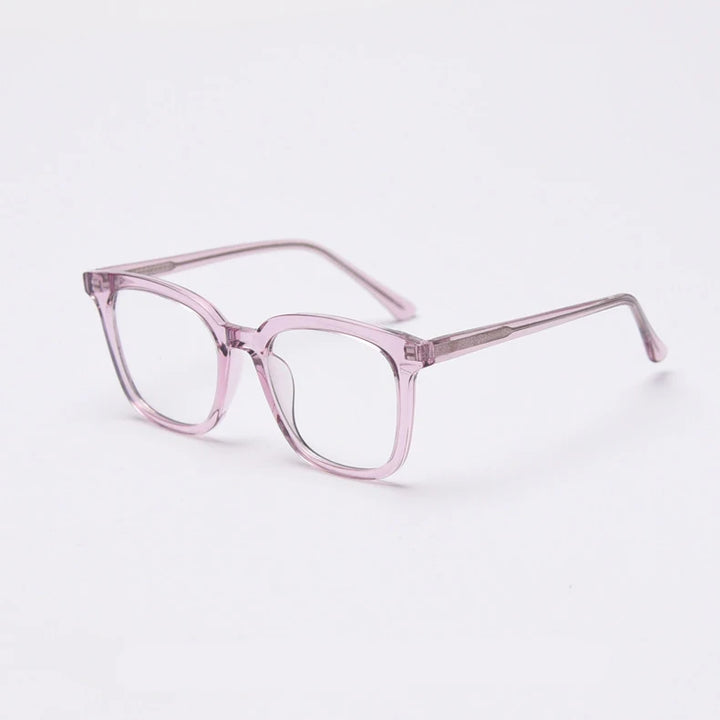 CCspace Unisex Full Rim Square Tr 90 Titanium Frame Eyeglasses 49863 Full Rim CCspace C4