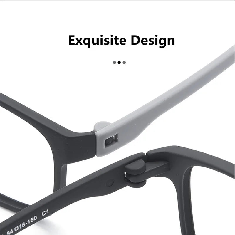 Kocolior Unisex Full Rim Square Tr 90 Hyperopic Reading Glasses 66011 Reading Glasses Kocolior