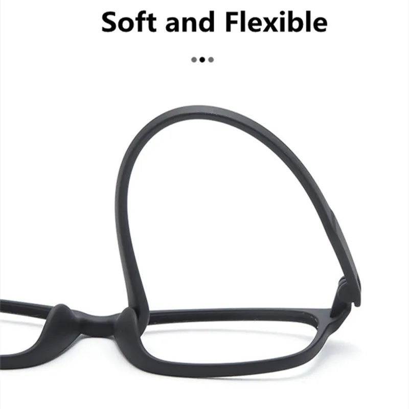 Kocolior Unisex Full Rim Square Tr 90 Hyperopic Reading Glasses 66011 Reading Glasses Kocolior