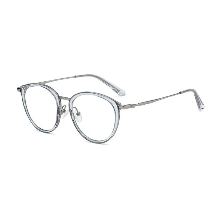 Handoer Unisex Full Rim Oval Square Tr 90 Alloy Eyeglasses 92329