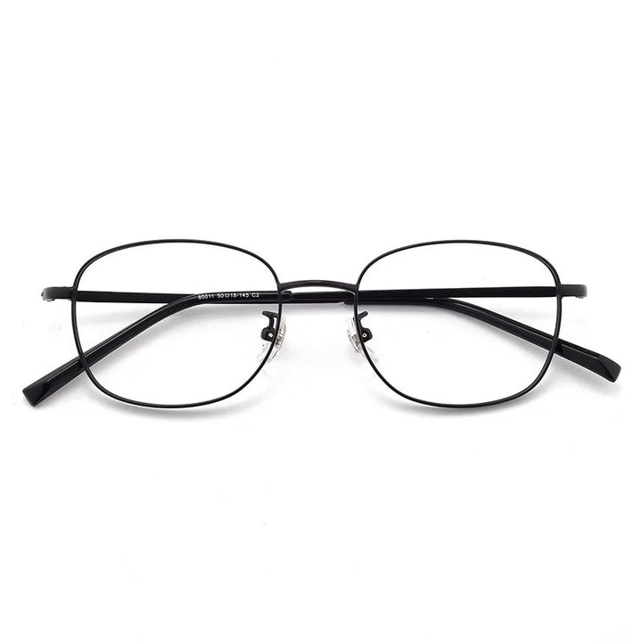 Kocolior Unisex Full Rim Irregular Square Alloy Hyperopic Reading Glasses 80011 Reading Glasses Kocolior   