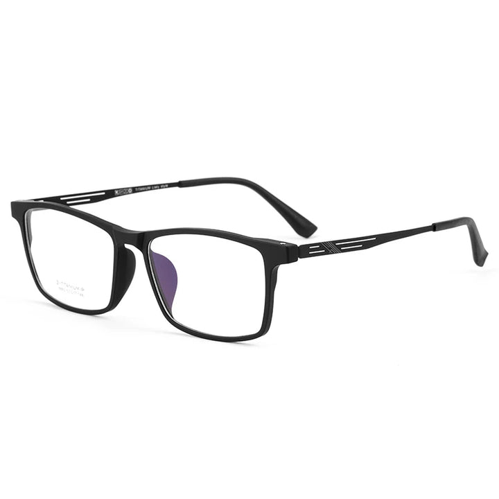 Kocolior Unisex Full Rim Square Titanium Eyeglasses 8883 Full Rim Kocolior   