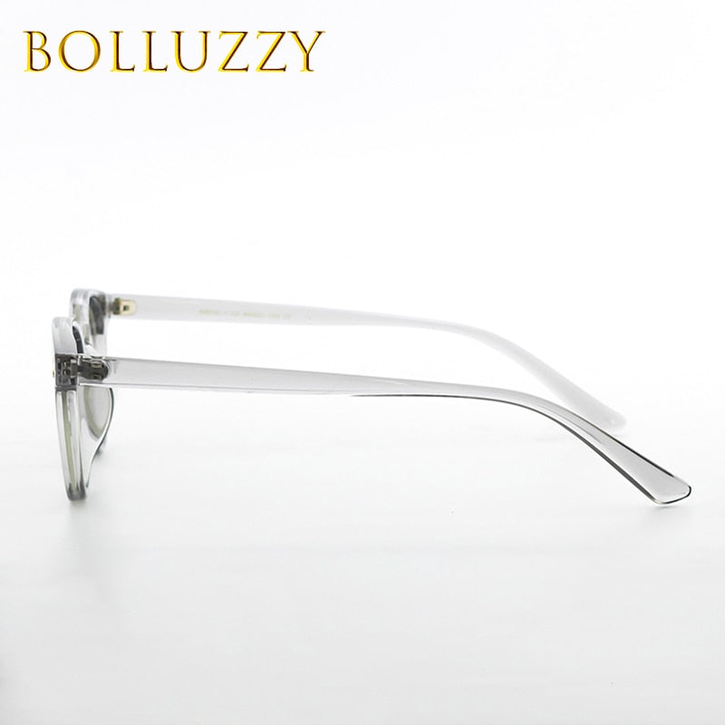 Bolluzzy Unisex Full Rim Round Acetate Eyeglasses 483823 Full Rim Bolluzzy   