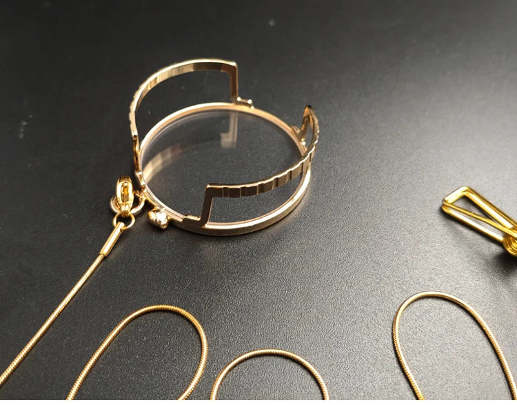 Yujo Unisex Full Rim Round Monocle Alloy 201336 Monocle Yujo