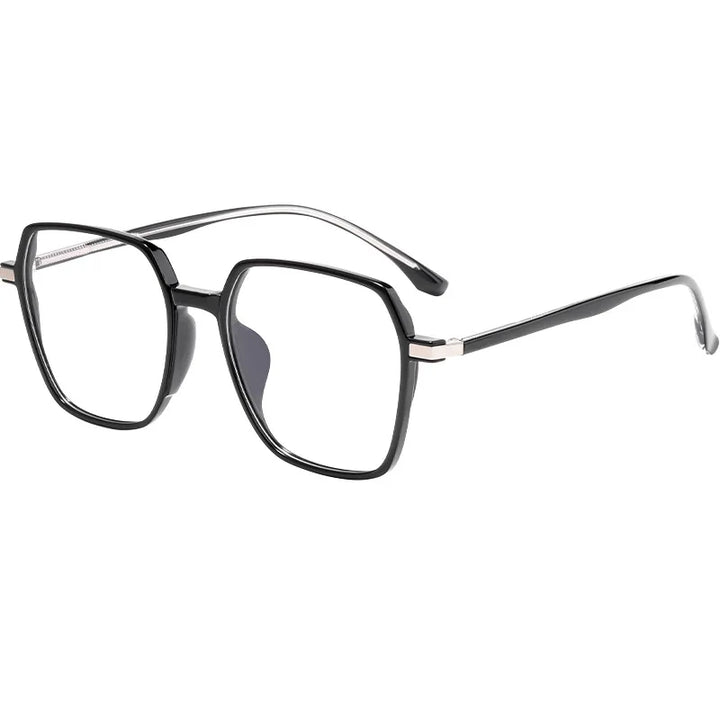 Hotochki Unisex Full Rim Polygonal Alloy Eyeglasses 3700d Full Rim Hotochki
