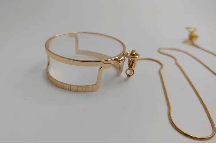 Yujo Unisex Full Rim Round Monocle Alloy 201336 Monocle Yujo