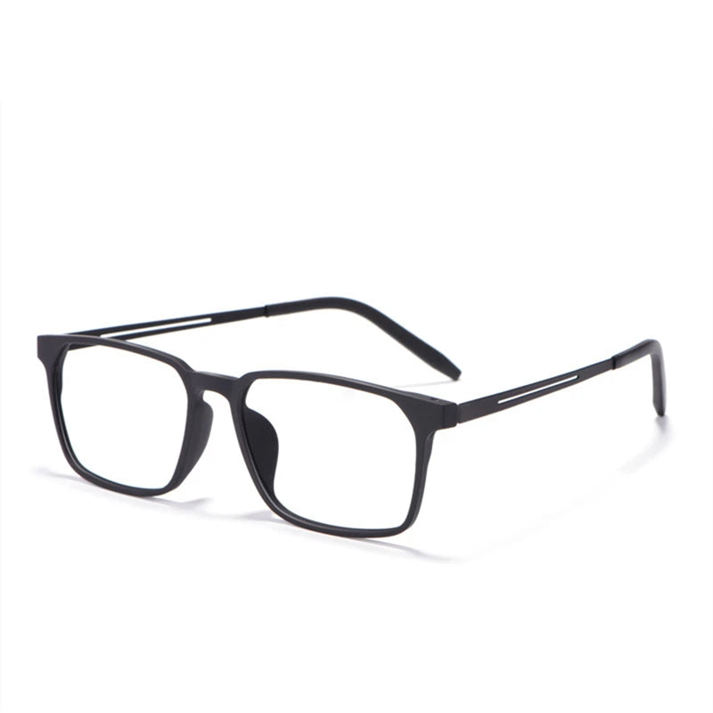Kocolior Men's Full Rim Large Square Tr 90 Titanium Eyeglasses 3878 Full Rim Kocolior   