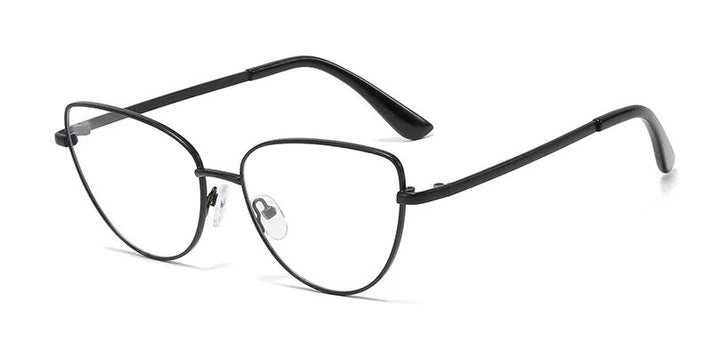 CCspace Women's Full Rim Cat Eye Acetate Alloy Hyperopic Reading Glasses R45969 Reading Glasses CCspace C4 black 0