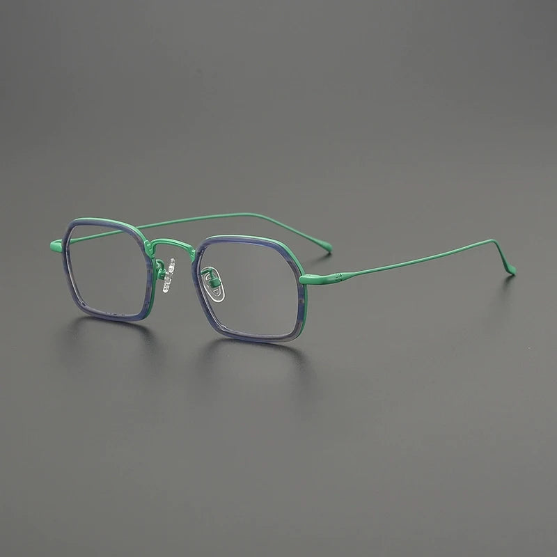 Gatenac Women's Full Rim Square Titanium Acetate Eyeglasses G85894
