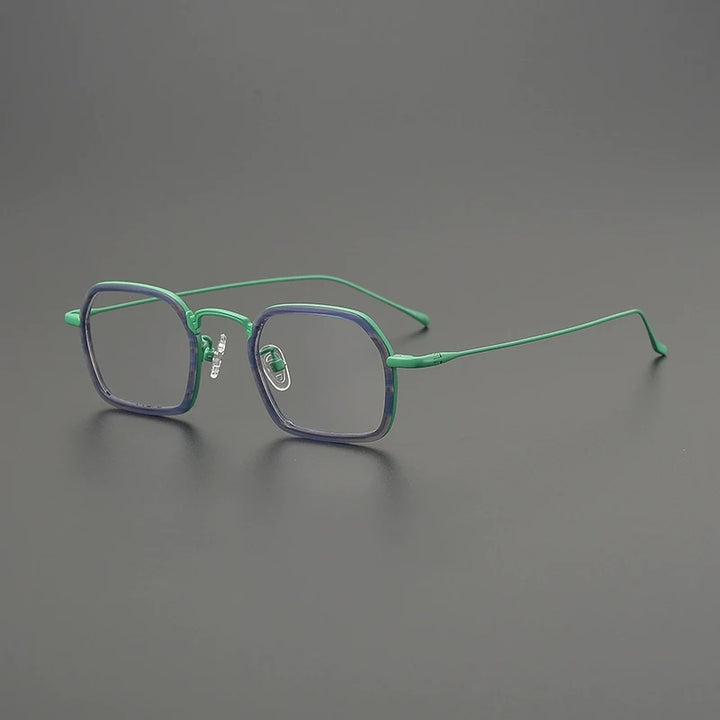Gatenac Women's Full Rim Square Titanium Acetate Eyeglasses G85894