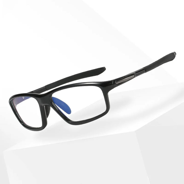 Gmei Men's Full Rim Square Tr 90 Titanium Sport Eyeglasses 818080 Full Rim Gmei Optical