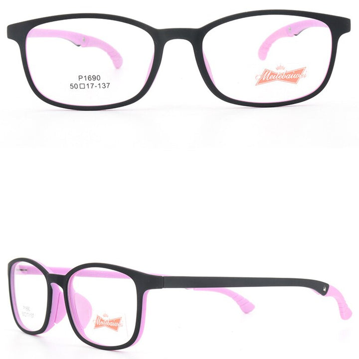 Zirosat Unisex Children's Full Rim Polygon Silicone Square 1690 Full Rim Zirosat C5
