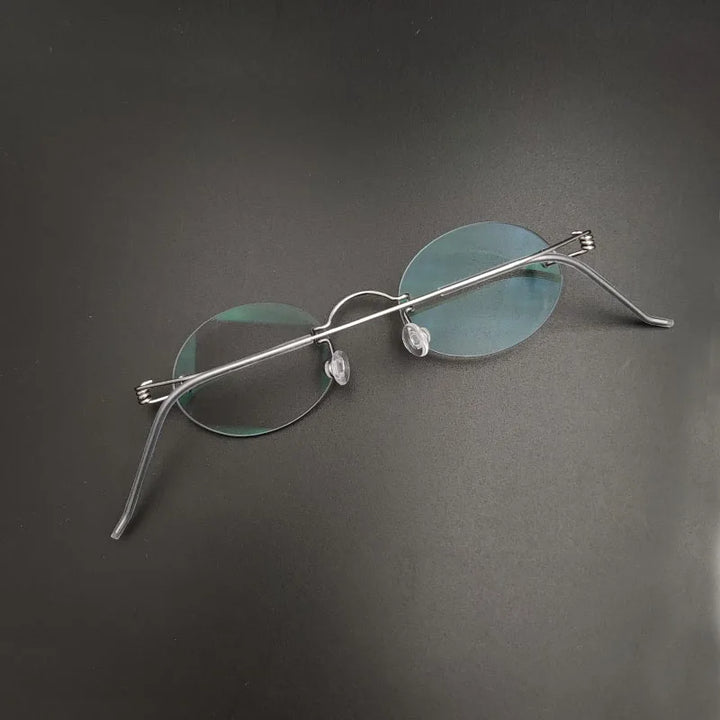 Yujo Unisex Rimless Oval Stainless Steel Custom Eyeglasses Y4233 Rimless Yujo