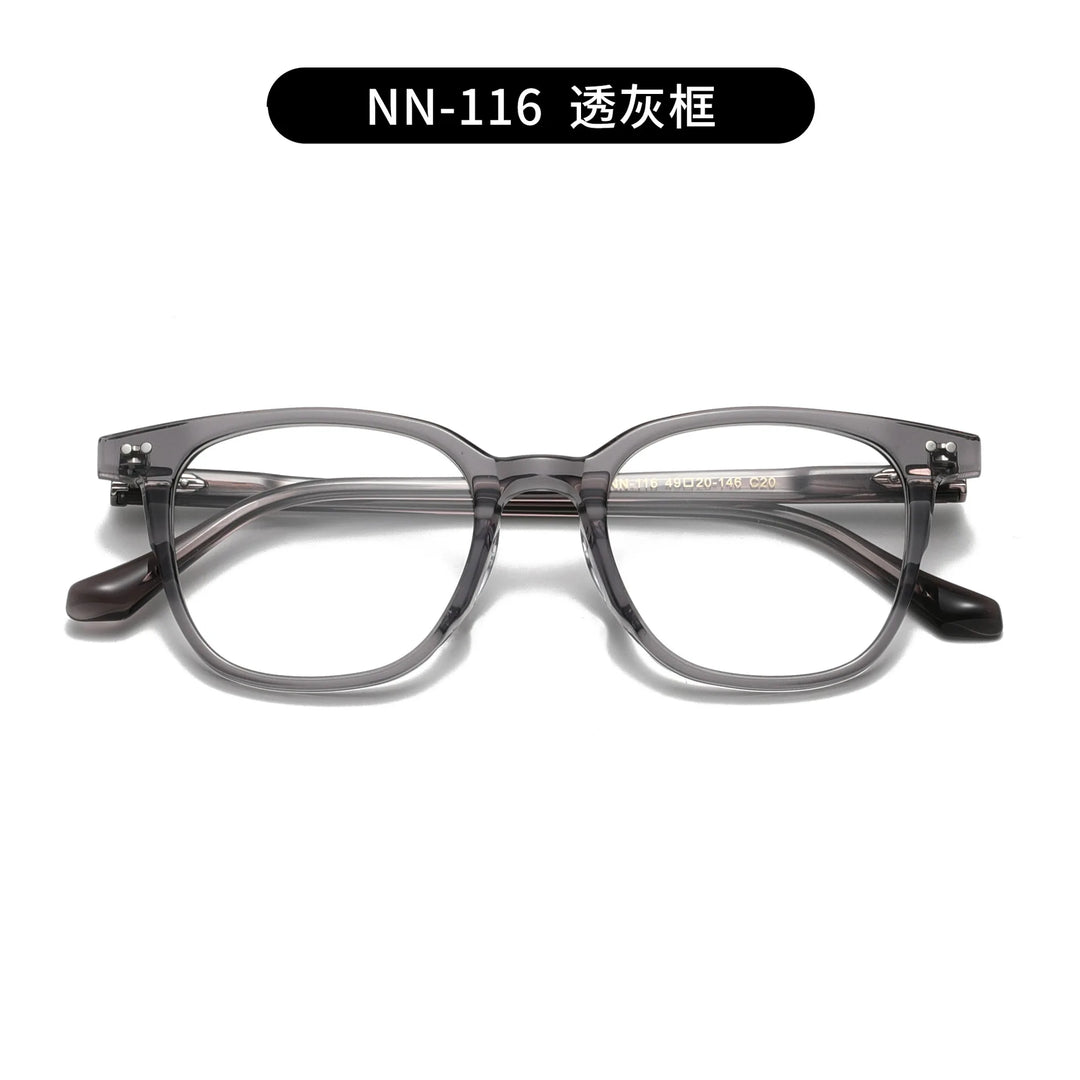 Nobler Unisex Full Rim Square Acetate Eyeglassses 84116 Full Rim Nobler C20
