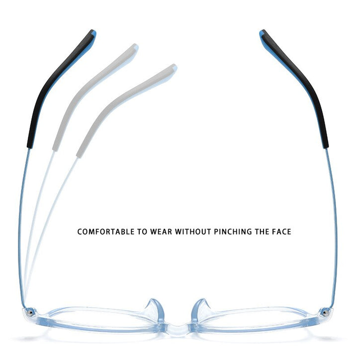Yimaruili Unisex Children's Full Rim Square  Tr 90 Titanium Eyeglasses 99905t Full Rim Yimaruili Eyeglasses