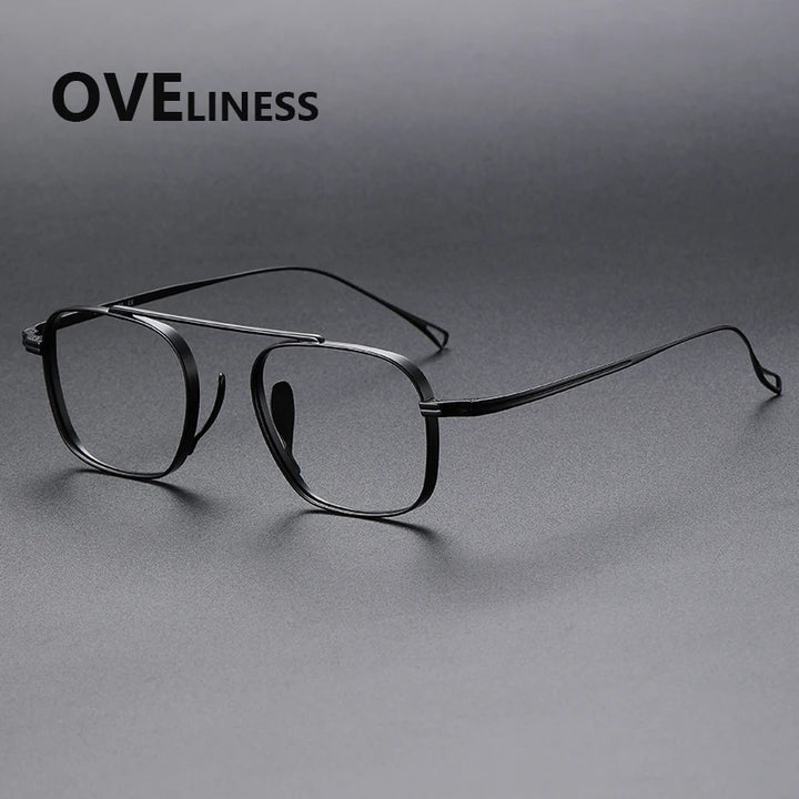 Oveliness Women's Full Rim Square Titanium Eyeglasses 89501