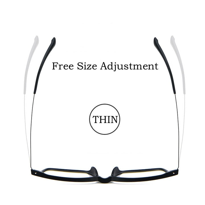 Yimaruili Unisex Full Rim Square Tr 90 Titanium Alloy Eyeglasses A1002 Full Rim Yimaruili Eyeglasses