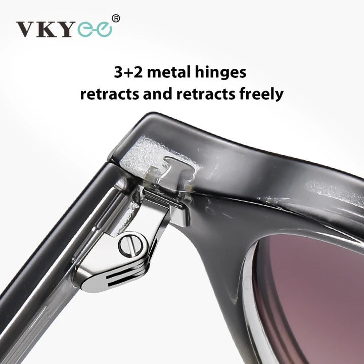Vicky Unisex Full Rim Square Acetate Myopic Reading Glasses 31101 Reading Glasses Vicky