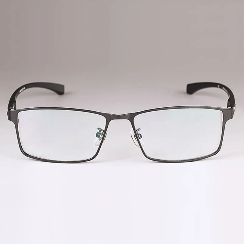 Hotony Men's Full Or Semi Rim Square Alloy Tr 90 Eyeglasses 17138 Full Rim Hotony