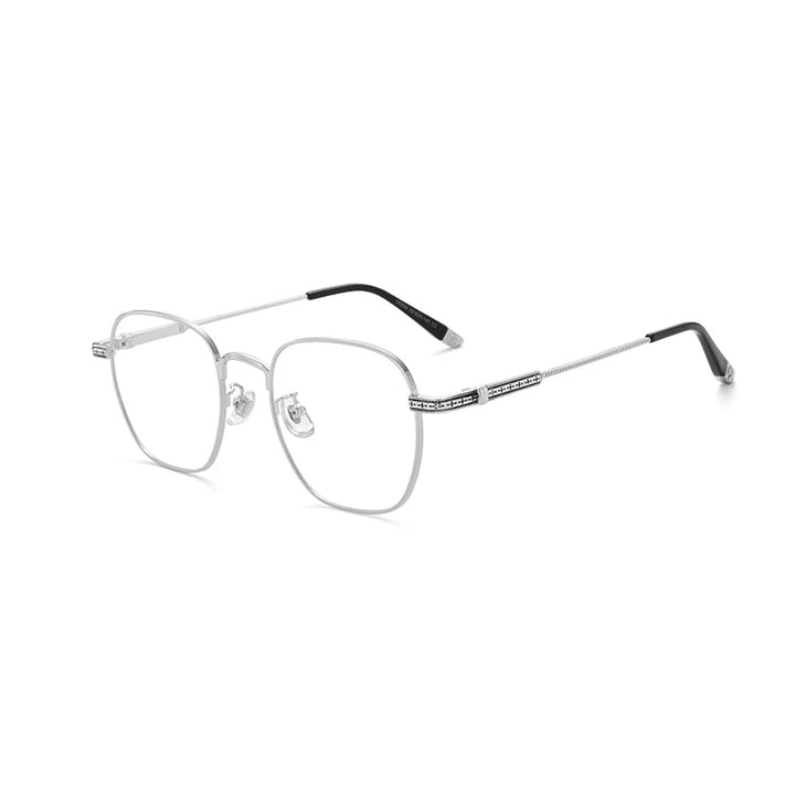 Xbora Unisex Full Rim Polygon Oval Alloy Eyeglasses 08008