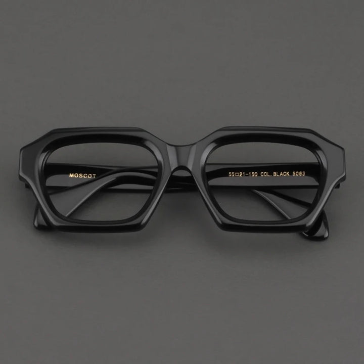 Nobler Unisex Full Rim Big Square Thick Acetate Eyeglasses 55063