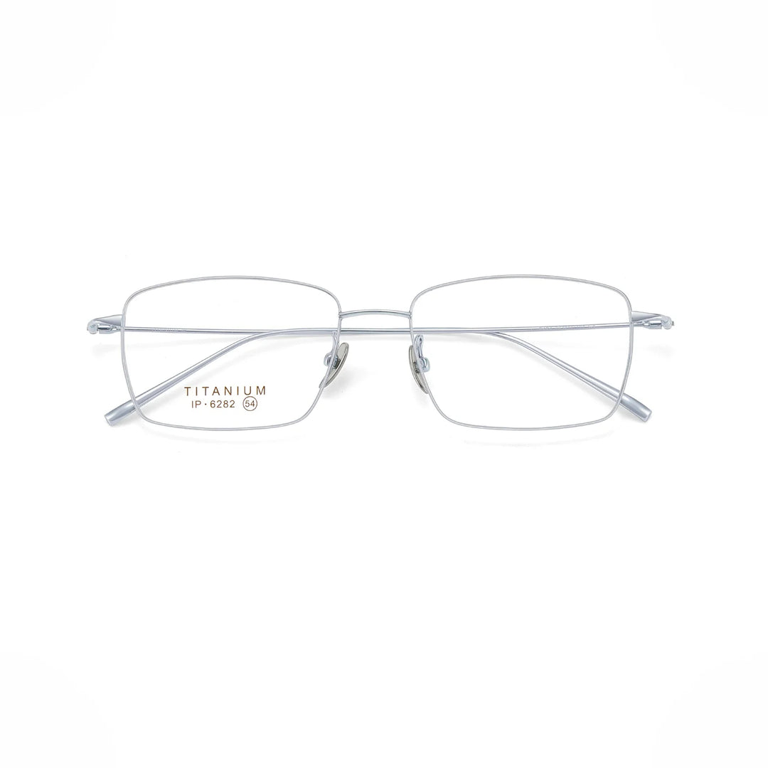 Momoja Unisex Full Rim Polygon Square Titanium Eyeglasses 76282