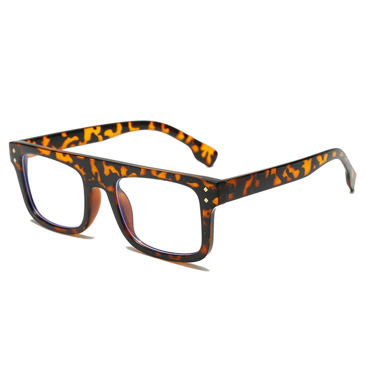 Xbora Unisex Full Rim Square Brow Line Acetate Eyeglasses 23003