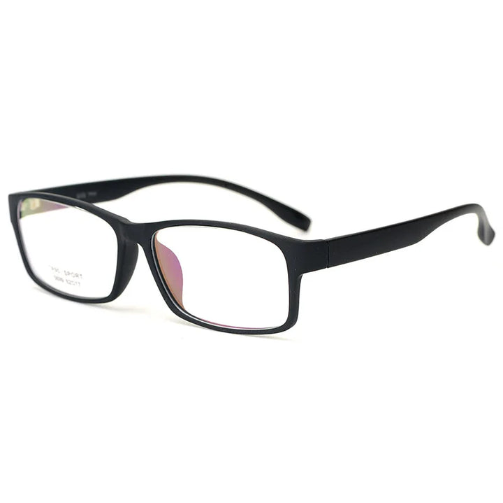 Cubojue Unisex Full Rim Oversized Square Plastic Reading Glasses 5699 Reading Glasses Cubojue matte black 0 