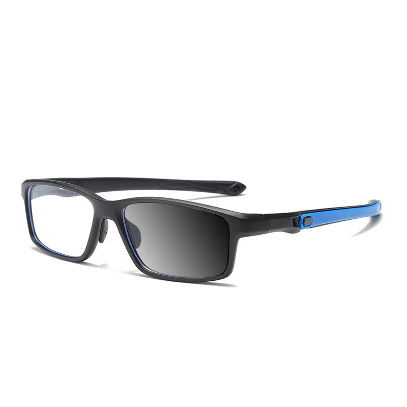 Kocolior Unisex Full Rim Rectangle Polycarbonate Sport Eyeglasses Fj81 Full Rim Kocolior Photochromic B B