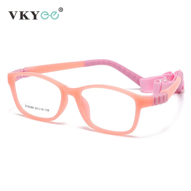 Vicky Unisex Children's Full Rim Square Tr 90 Titanium Eyeglasses 4182 Full Rim Vicky
