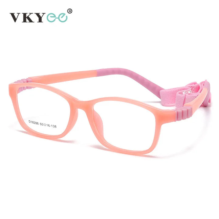 Vicky Unisex Children's Full Rim Square Tr 90 Titanium Eyeglasses 4182 Full Rim Vicky
