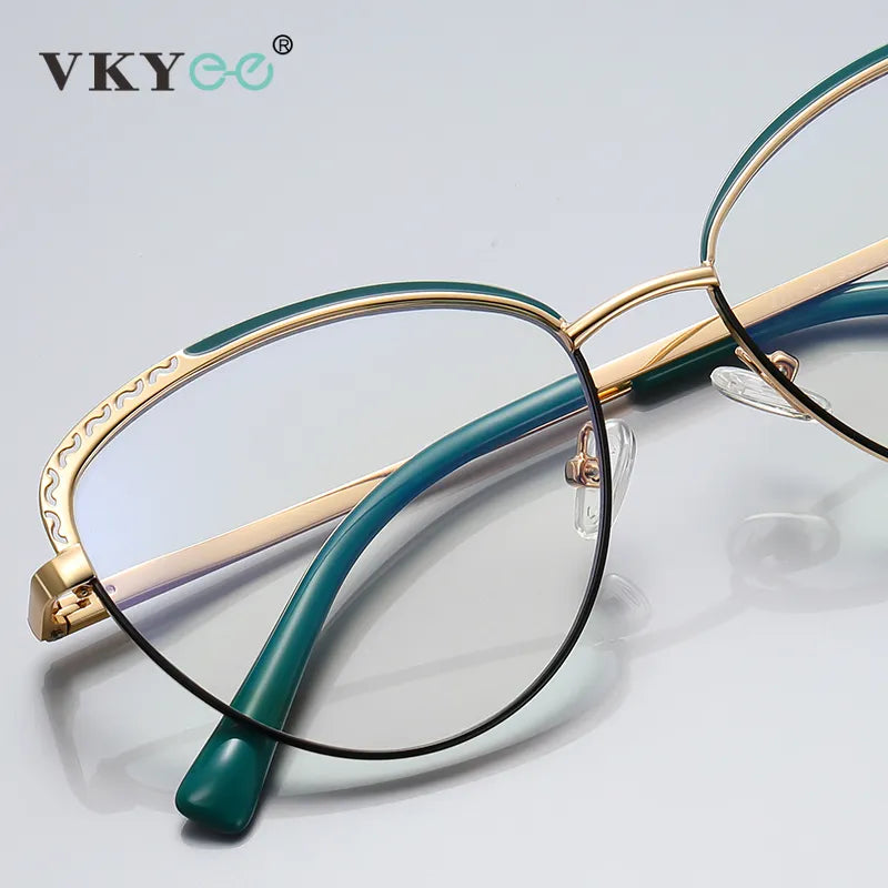 Vicky Unisex Full Rim Tr 90 Stainless Steel Butterfly Reading Glasses 3111 Reading Glasses Vicky   