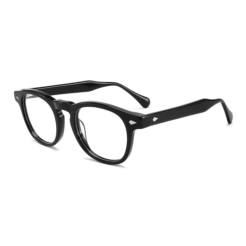 Gatenac Unisex Full Rim Square Thick Temple Acetate Eyeglasses Gxyj1575