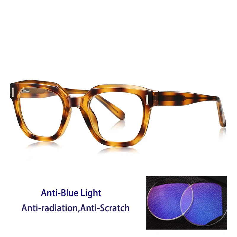 Kocolior Unisex Full Rim Square Tr 90 Alloy Reading Glasses 78009