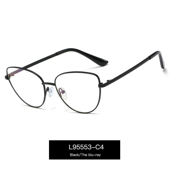 Handoer Women's Full Rim Oval Cat Eye Alloy Eyeglasses 695553