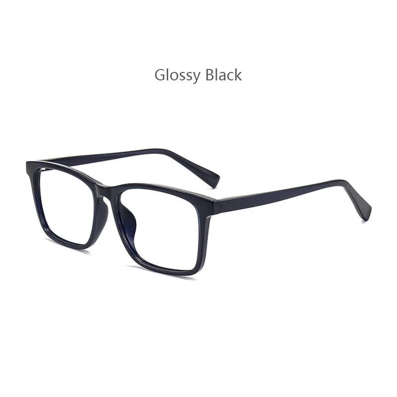 Hdcrafter Men's Full Rim Square Tr 90 Titanium Eyeglasses 59242