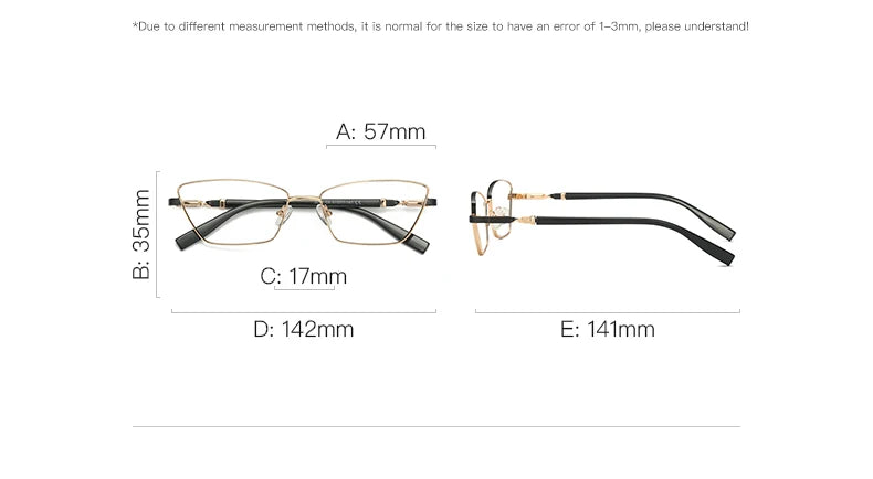 Vicky Unisex Full Rim Square Stainless Steel Reading Glasses 3012 Reading Glasses Vicky