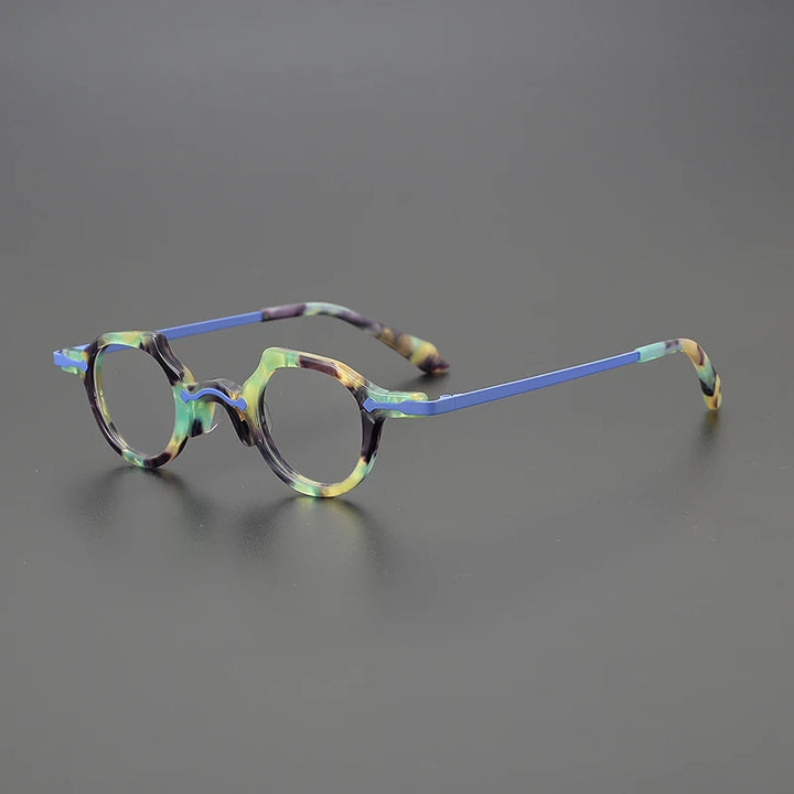 Nobler Unisex Full Rim Brow Line Round Acetate Eyeglasses 1941 Full Rim Nobler C2