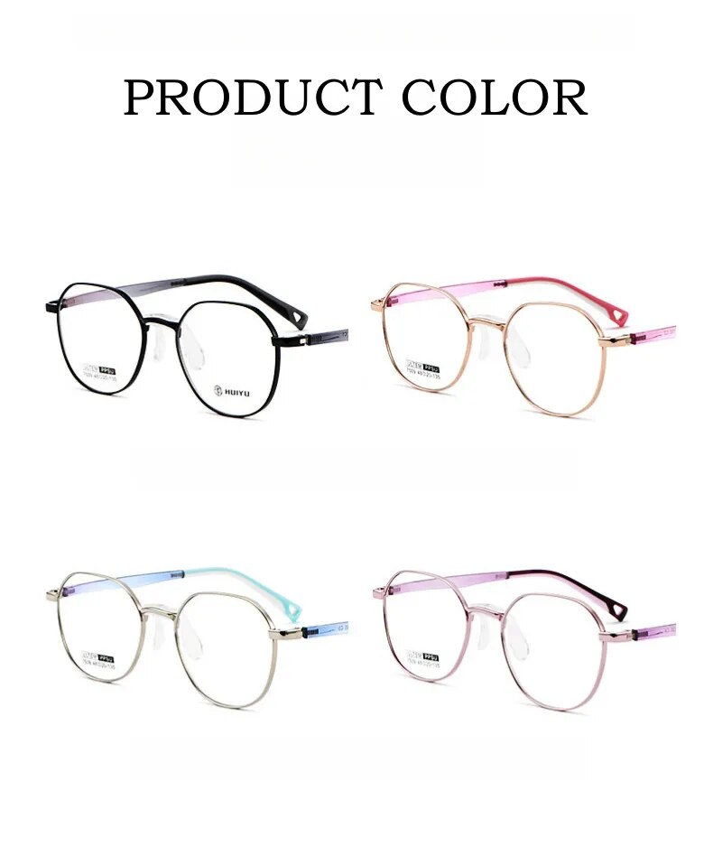 Yimaruili Unisex Children's Full Rim Square Alloy Eyeglasses 7509s Full Rim Yimaruili Eyeglasses
