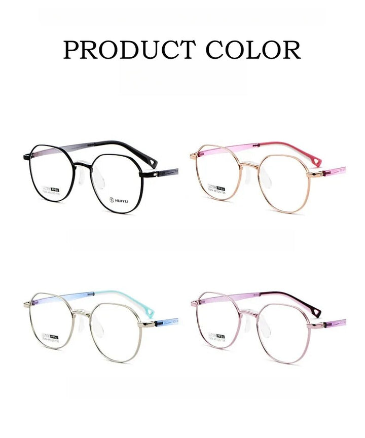 Yimaruili Unisex Children's Full Rim Square Alloy Eyeglasses 7509s Full Rim Yimaruili Eyeglasses   