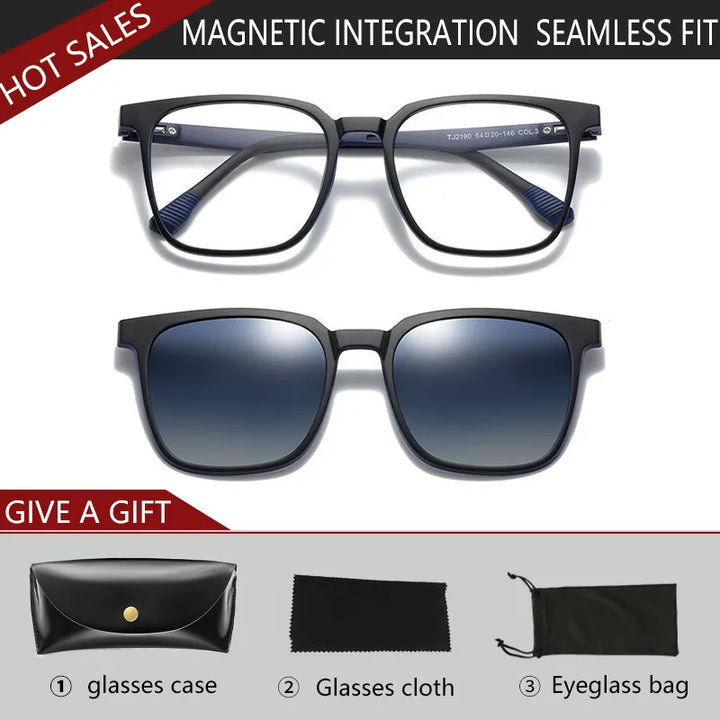 Vicky Unisex Full Rim Square Tr 90 Titanium Reading Glasses Tj2190 Reading Glasses Vicky TJ2190-C3 Prescription Custom