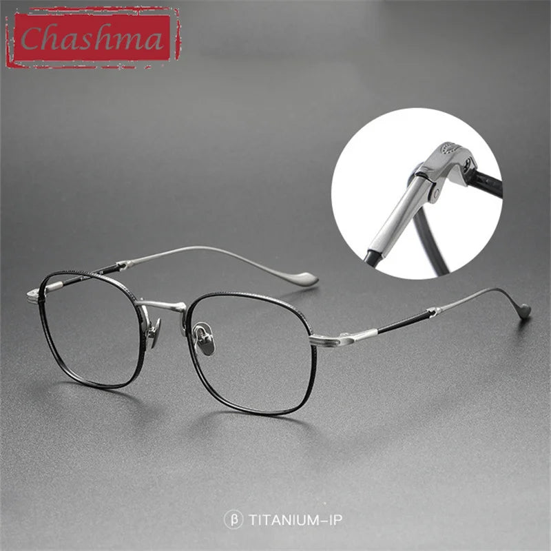 Chashma Ottica Unisex Full Rim Oval Square Titanium Eyeglasses 3082 Full Rim Chashma Ottica   