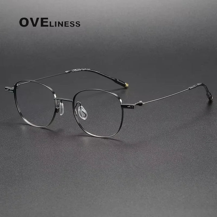 Oveliness Women's Full Rim Polygon Square Titanium Eyeglasses 202034
