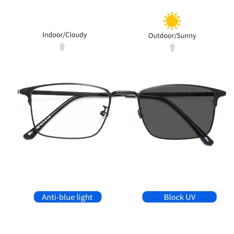 Kocolior Unisex Full Rim Square Alloy Reading Glasses 3160 Reading Glasses Kocolior