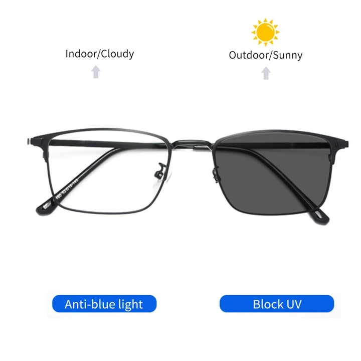 Kocolior Unisex Full Rim Square Alloy Reading Glasses 3160 Reading Glasses Kocolior