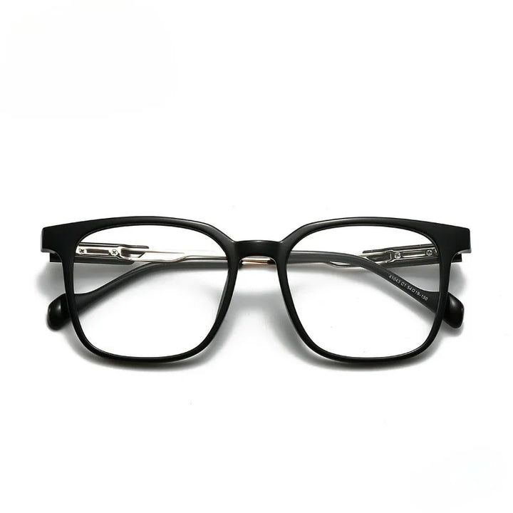 Hewei Unisex Full Rim Square Acetate Titanium Eyeglasses 41043