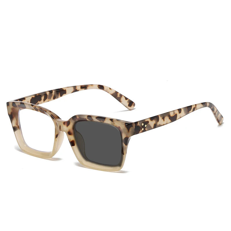 Kocolior Unisex Full Rim Square Acetate Hyperopic Reading Glasses 4913 Reading Glasses Kocolior