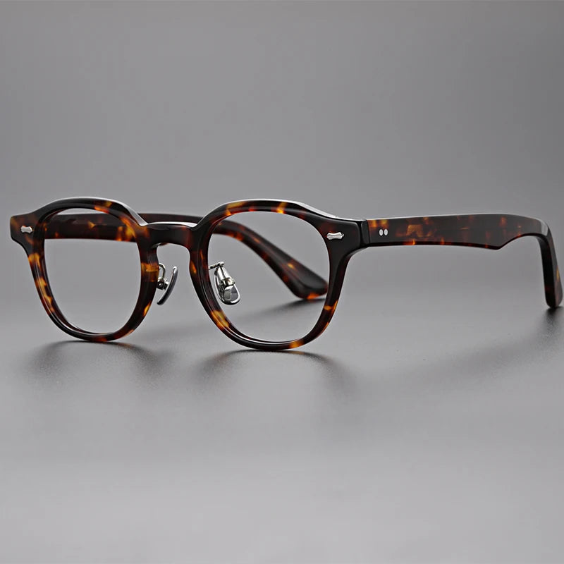 Hewei Unisex Full Rim Round Acetate Eyeglasses 0013 Full Rim Hewei