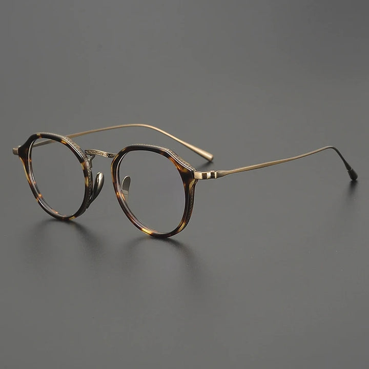 Gatenac Women's Full Rim Oval Acetate Titanium Eyeglasses G1113