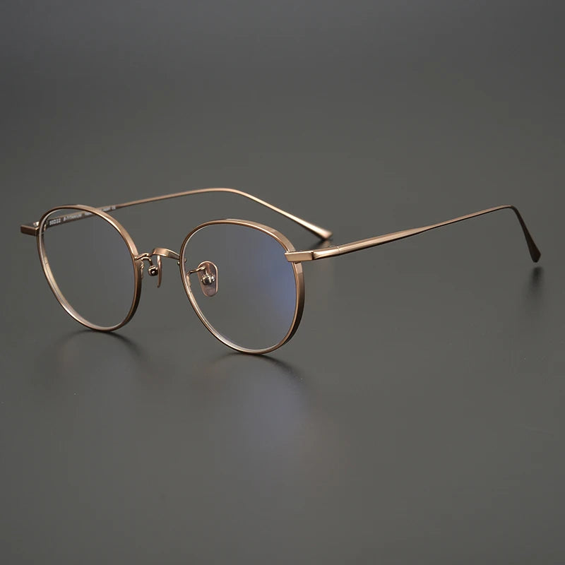 Black Mask Women's Full Rim Oval Round Titanium Eyeglasses 34835